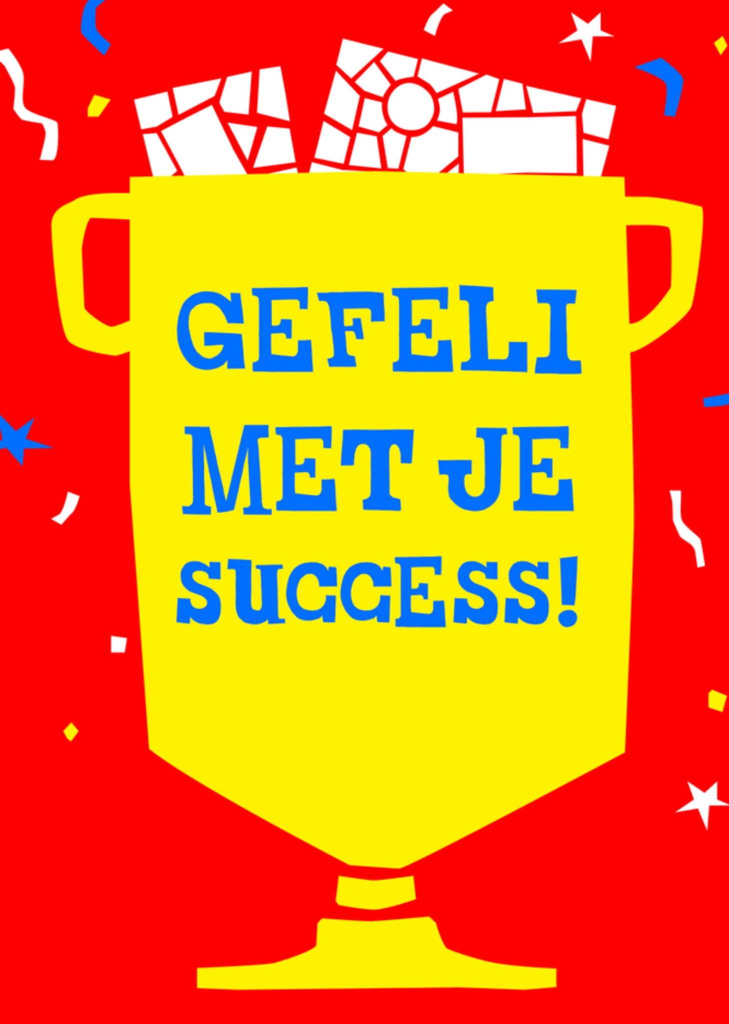 Tony Chocolonely Felicitatiekaart Gefeli met je succes Kaart Tony