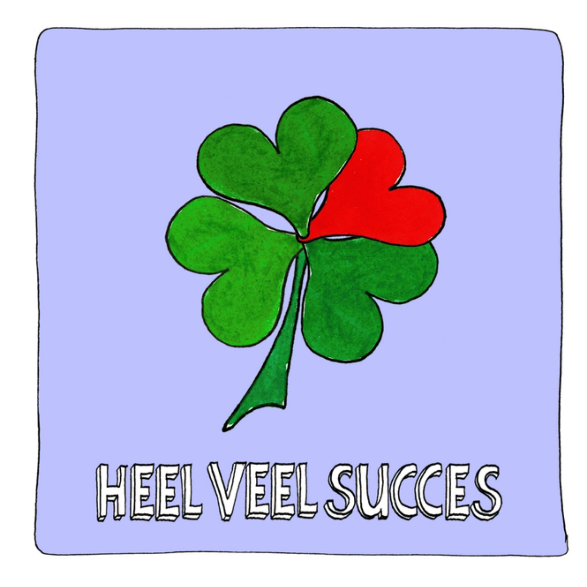 Succeskaart Illustratie Vierkante Kaart Sandysign