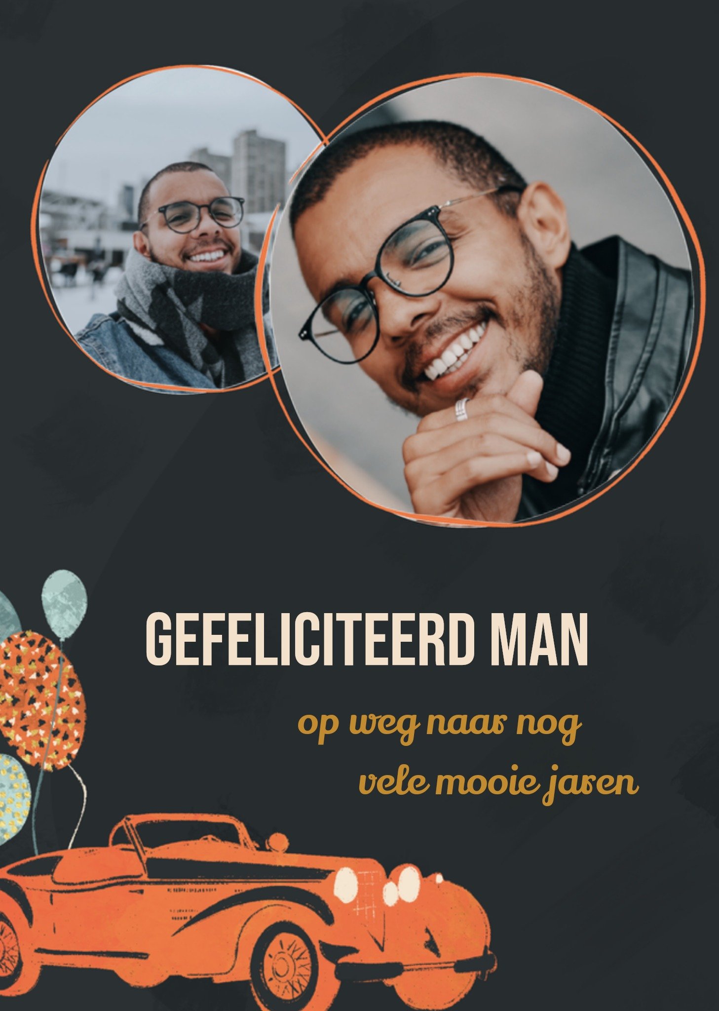 Verjaardagskaart Vele mooie jaren Greetz
