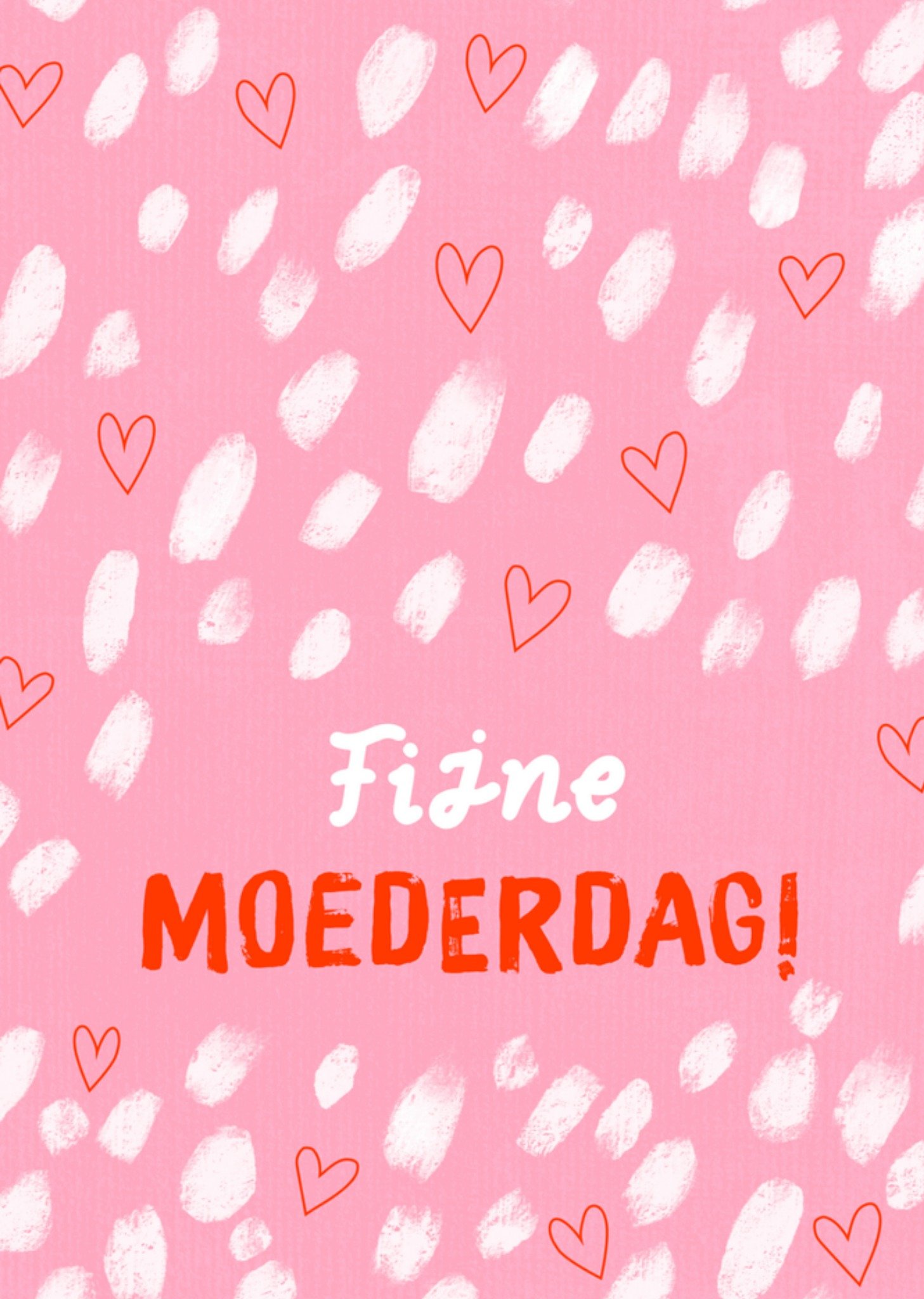 Moederdagkaart hartjes Kaart Greetz