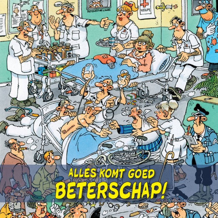 Jan van Haasteren | Beterschapskaart | Alles komt goed beterschap!