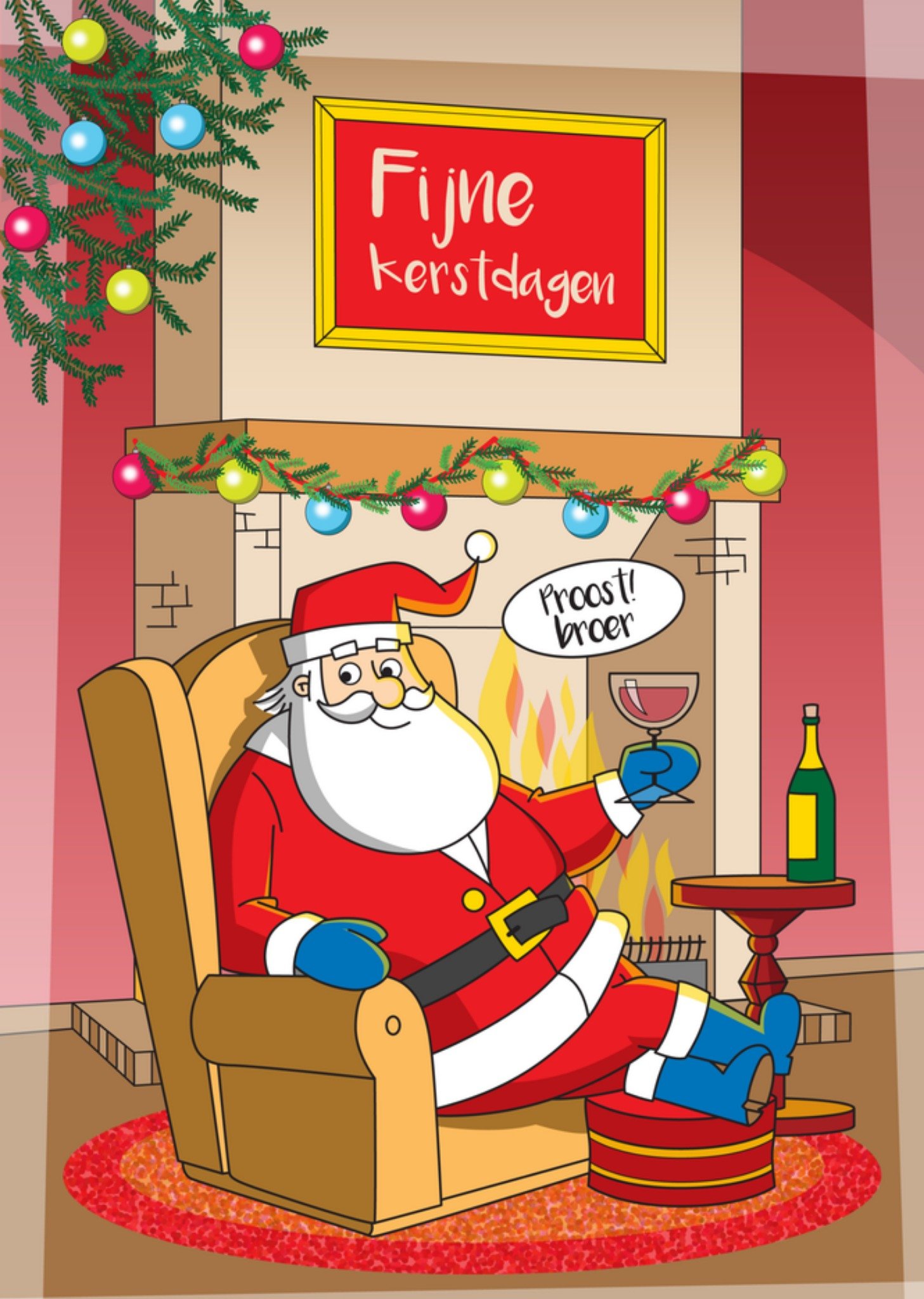 Kerstkaart Denken aan Paperclip