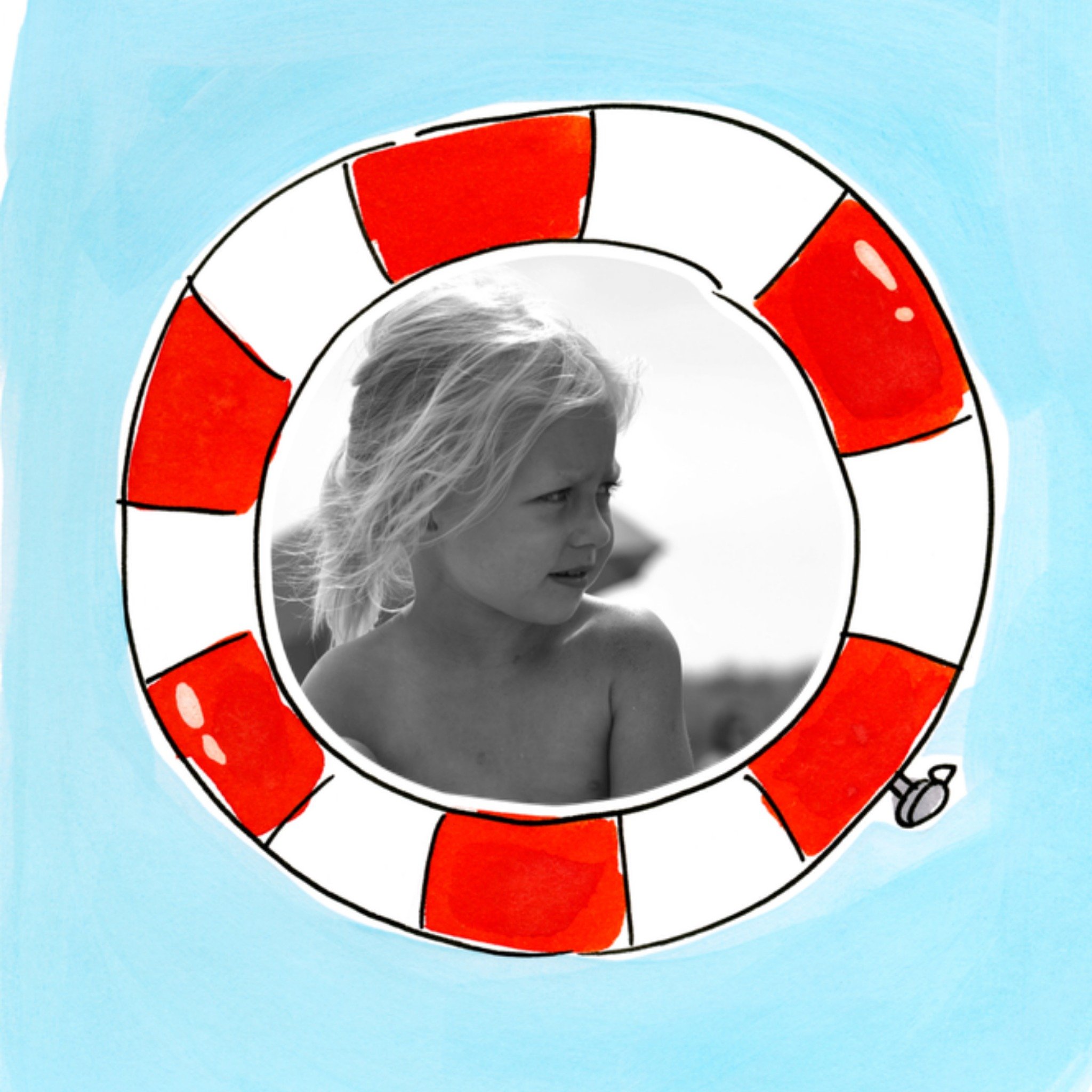 Vakantiekaart fotokaart Vierkante Kaart Blond Amsterdam