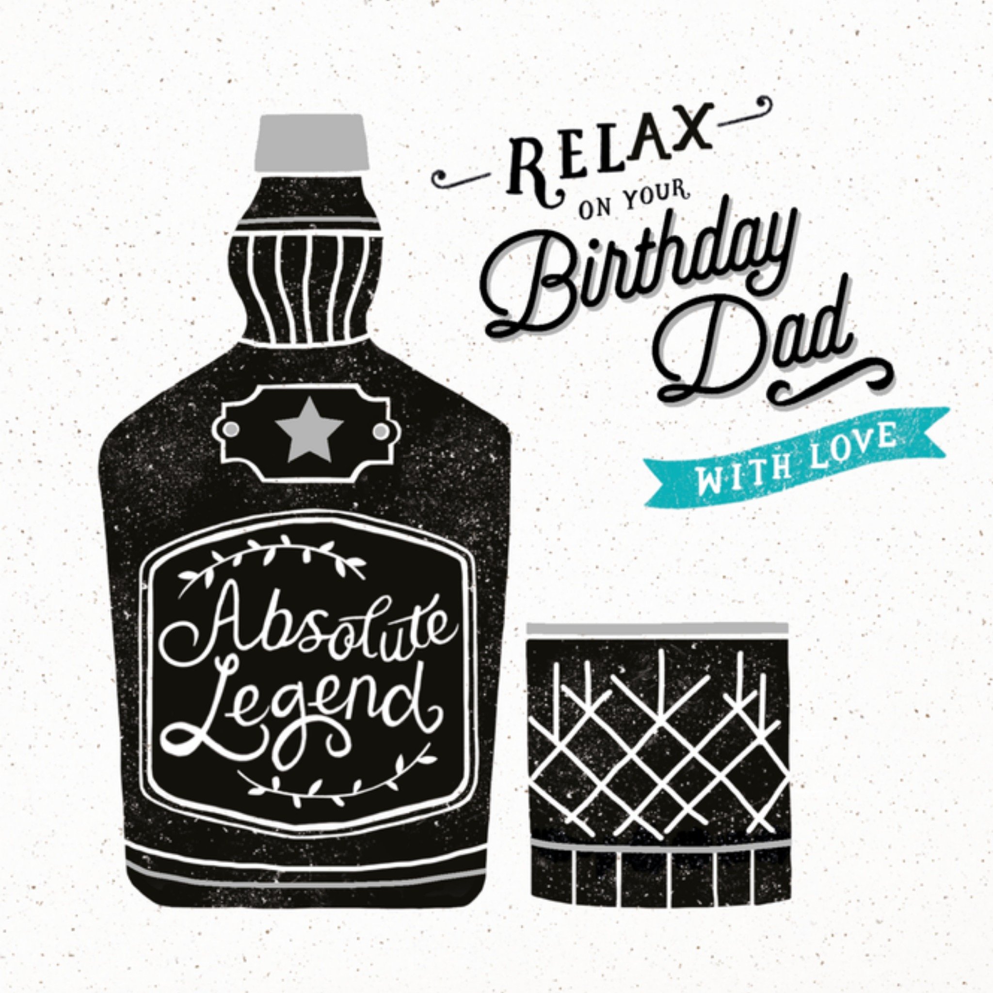 Relax On Your Birthday Dad Vierkante Kaart Hotchpotch