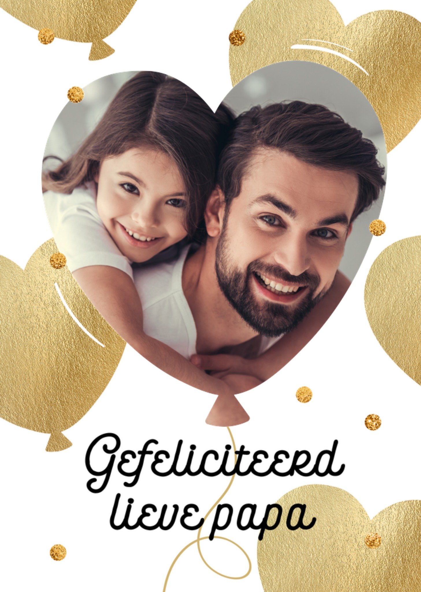 Verjaardagskaart Papa Harten Kaart Luckz