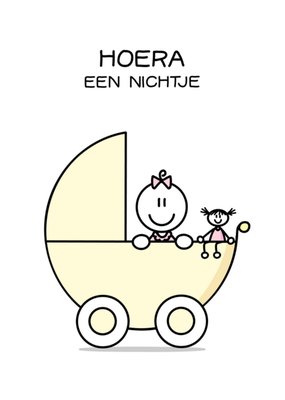 YH Tekent | Geboortekaart | Nichtje