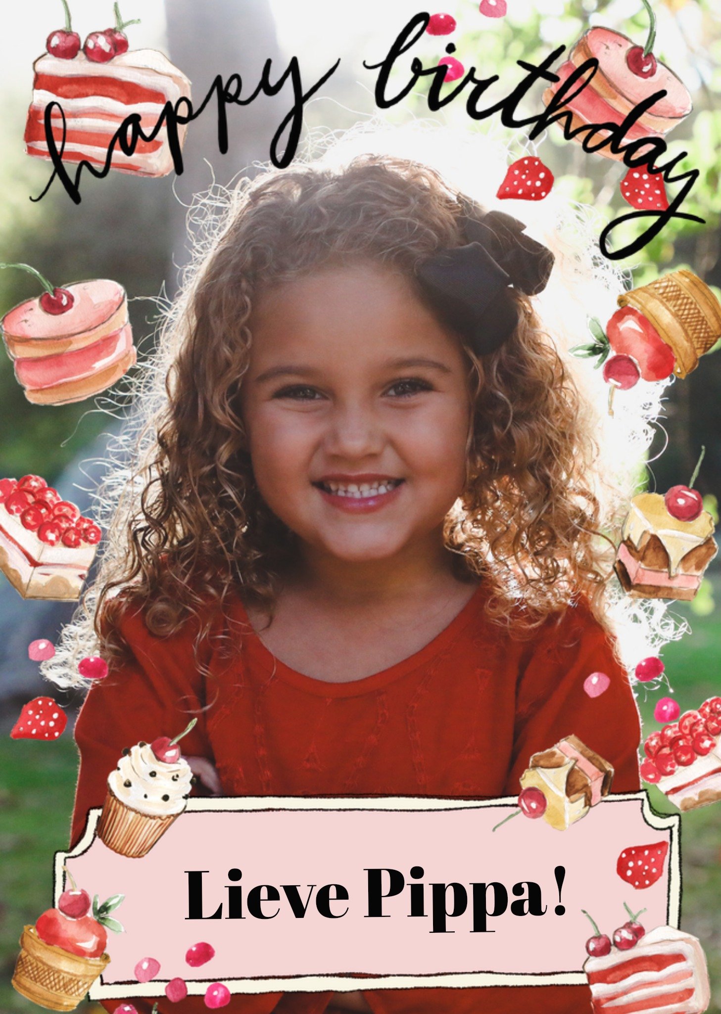 Marie Bodie Verjaardagskaart Taartjes Met foto Kaart Marie Bodié