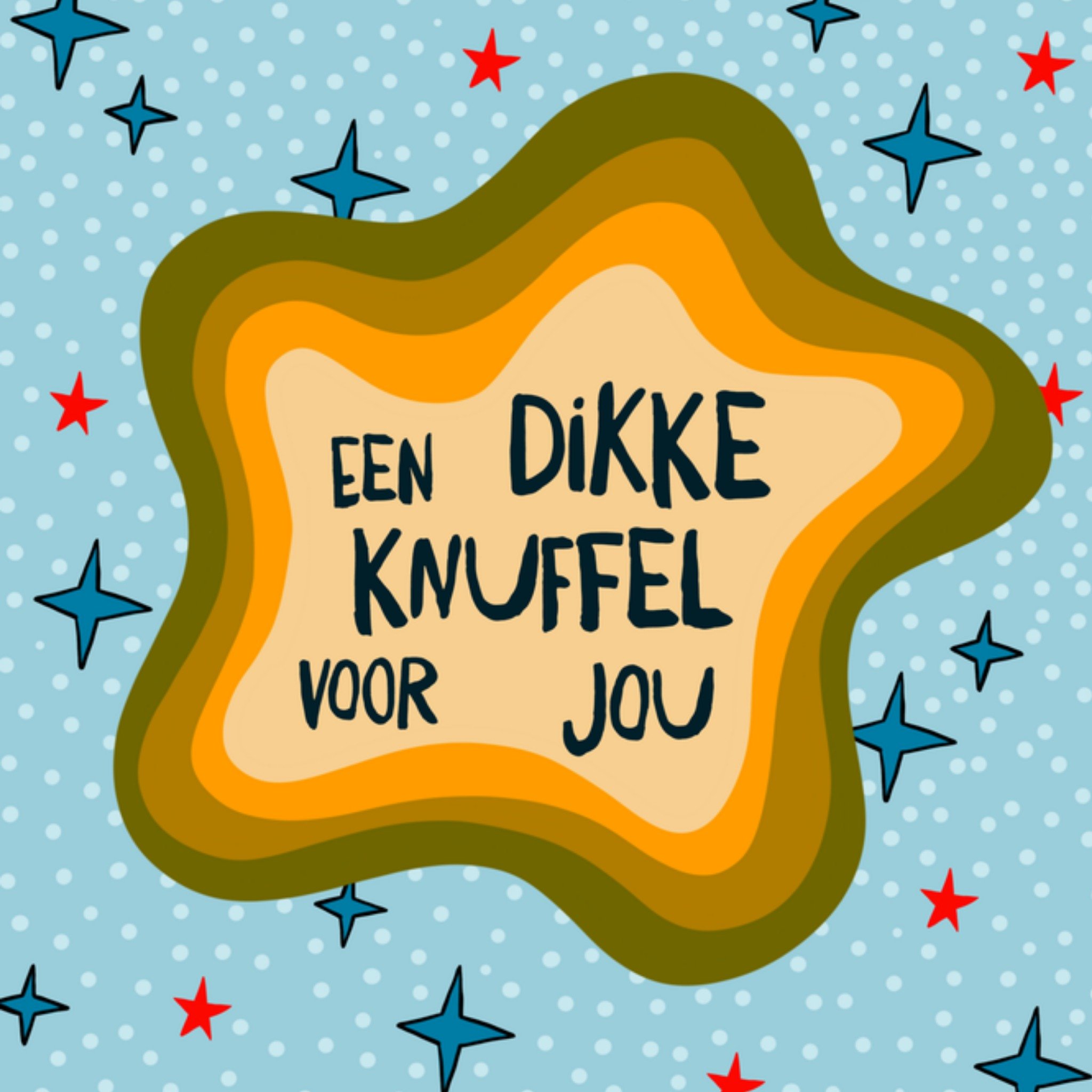 Greetz Denken aan Knuffel Vierkant