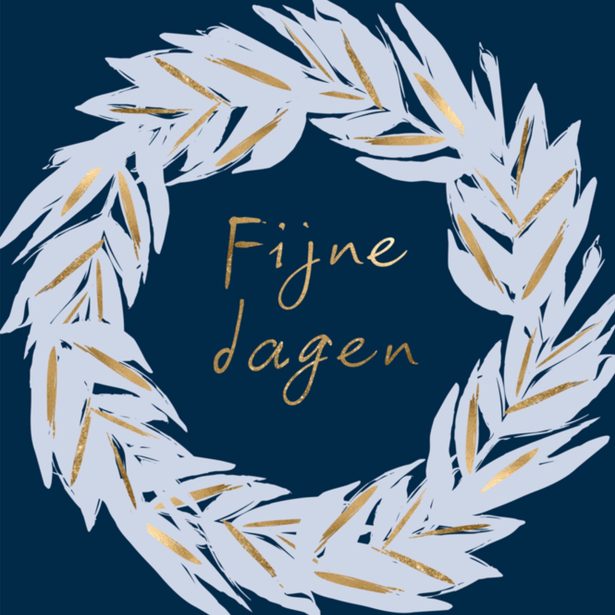 Greetz Kerst Glitter Krans Vierkant