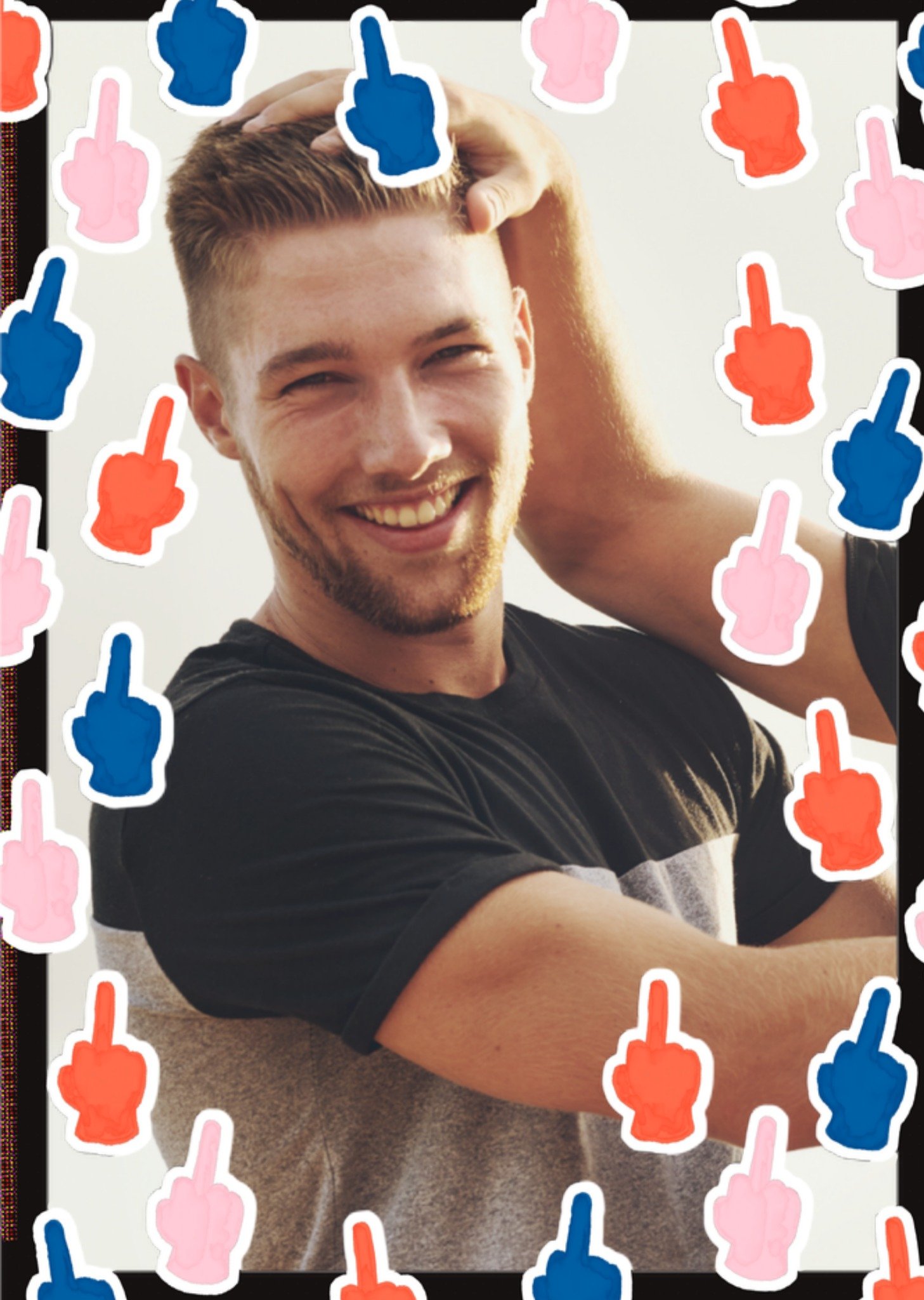 Verjaardagskaart Met foto Middelvinger Greetz