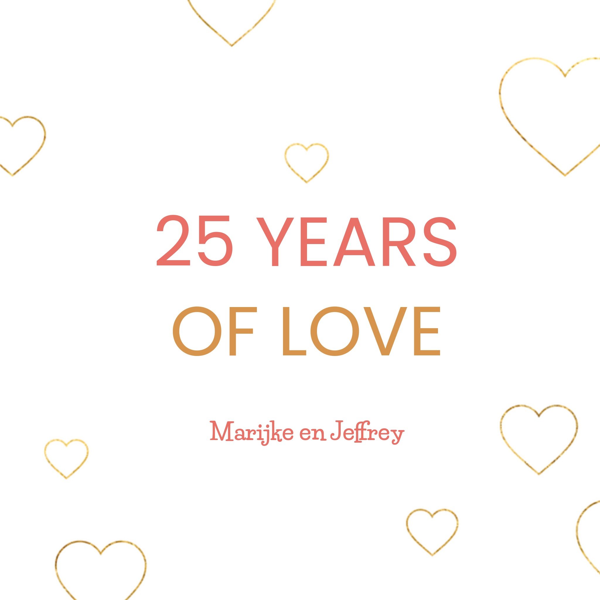Greetz Huwelijksjubileum 25 jaar Vierkant