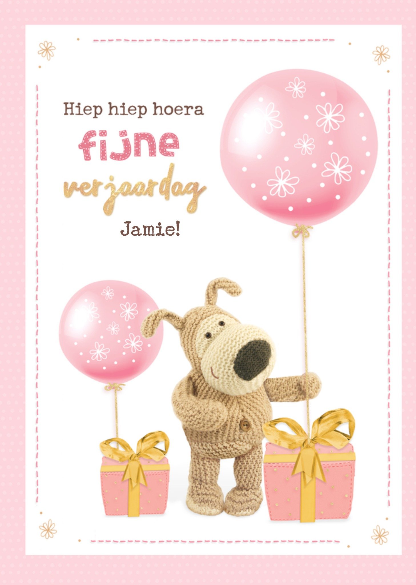 Verjaardagskaart Met naam Kaart Boofle