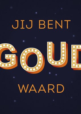 Greetz | Bedankkaart | jij bent goud waard