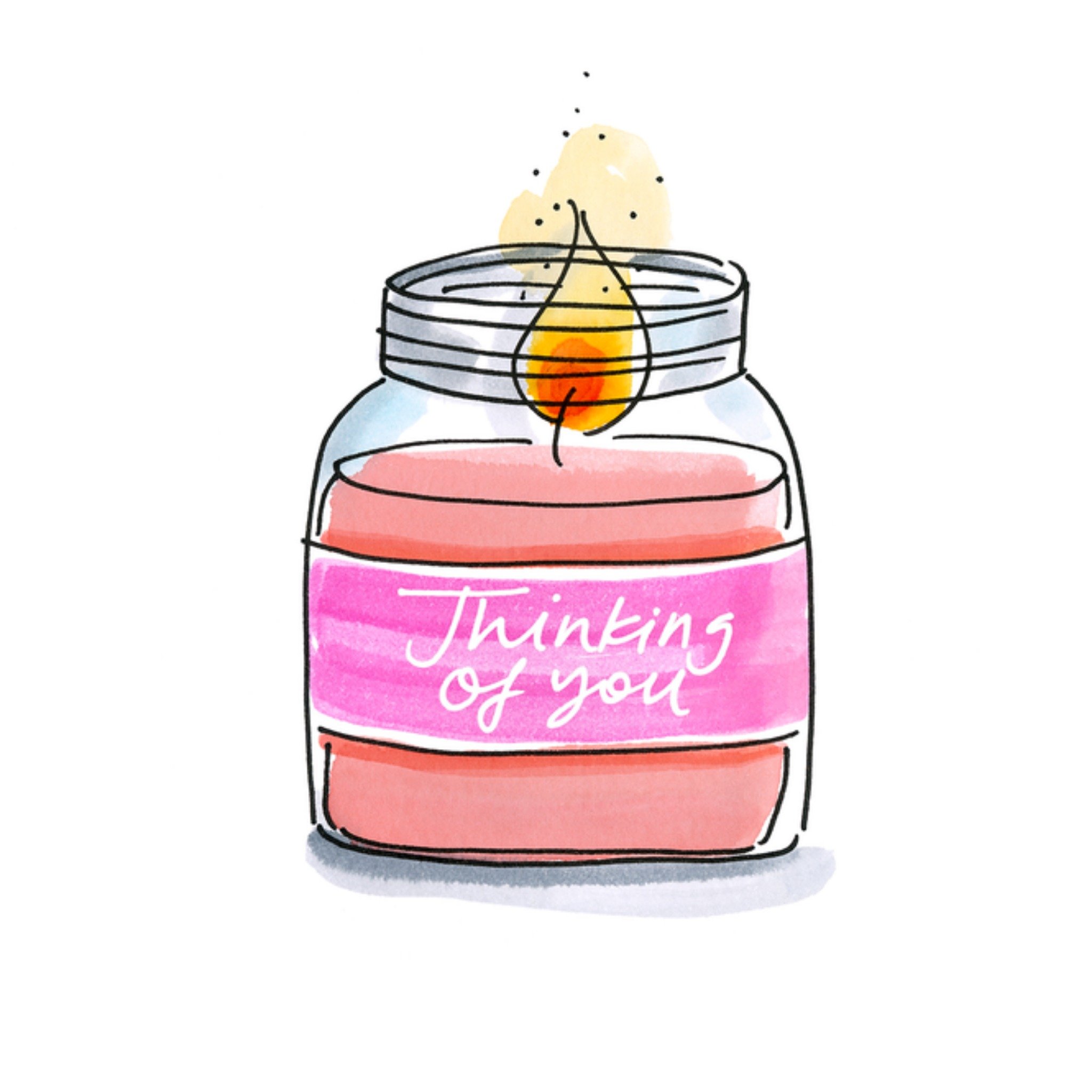 Denken aan kaart Thinking of you Vierkante Kaart Blond Amsterdam