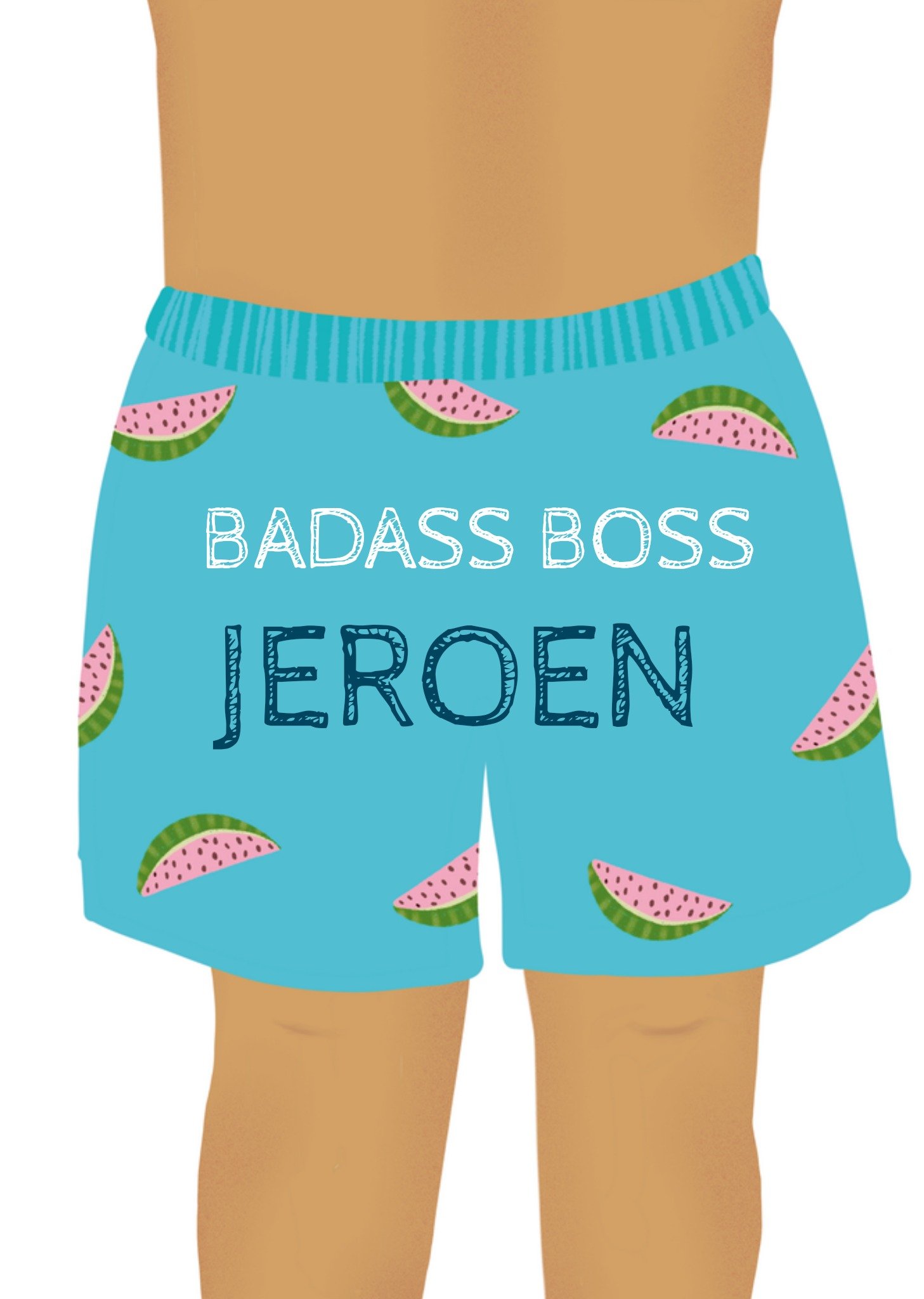 Dag van de baas met naam Kaart Tsjip