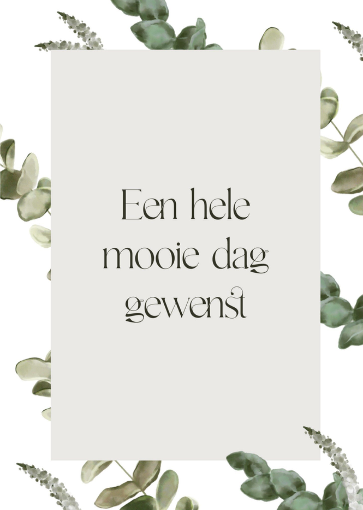 Huwelijkskaart Een hele mooie dag Greetz