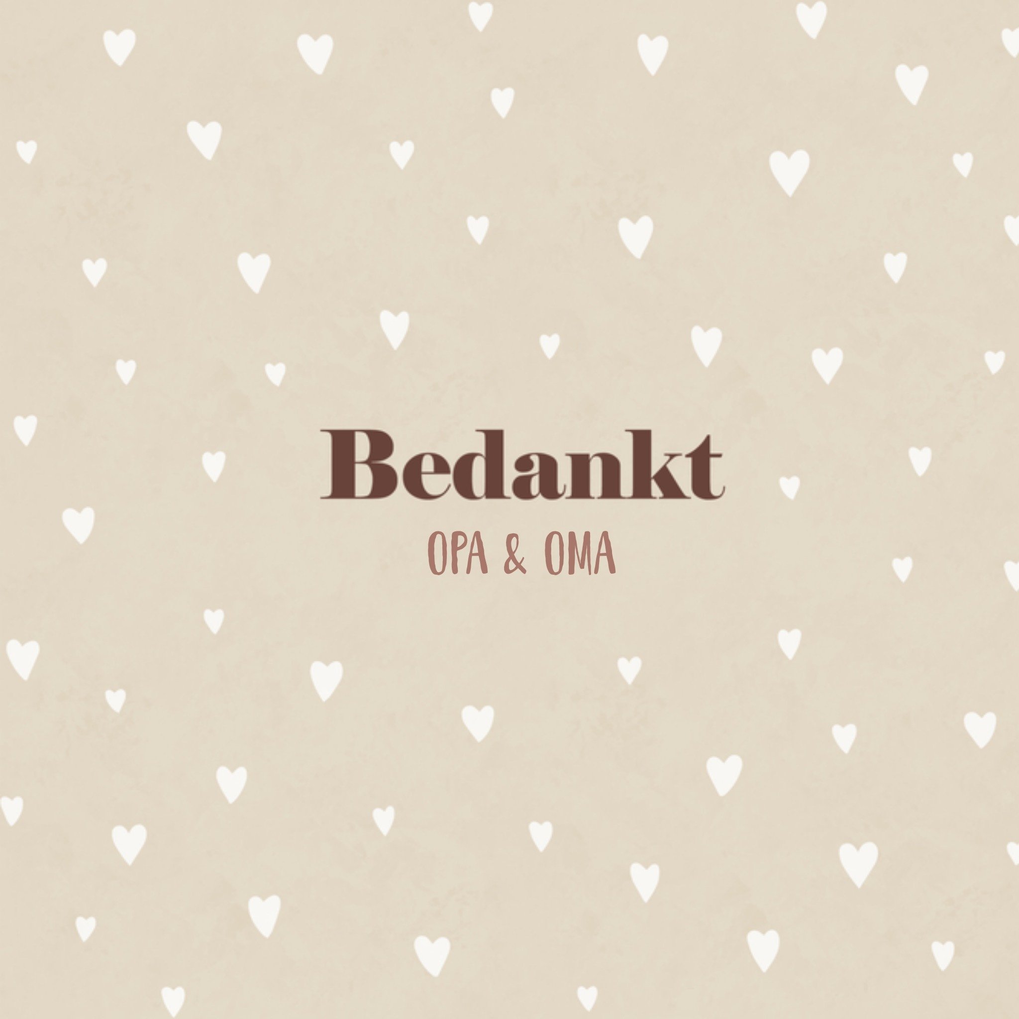 Greetz Bedankkaart opa en oma Vierkant