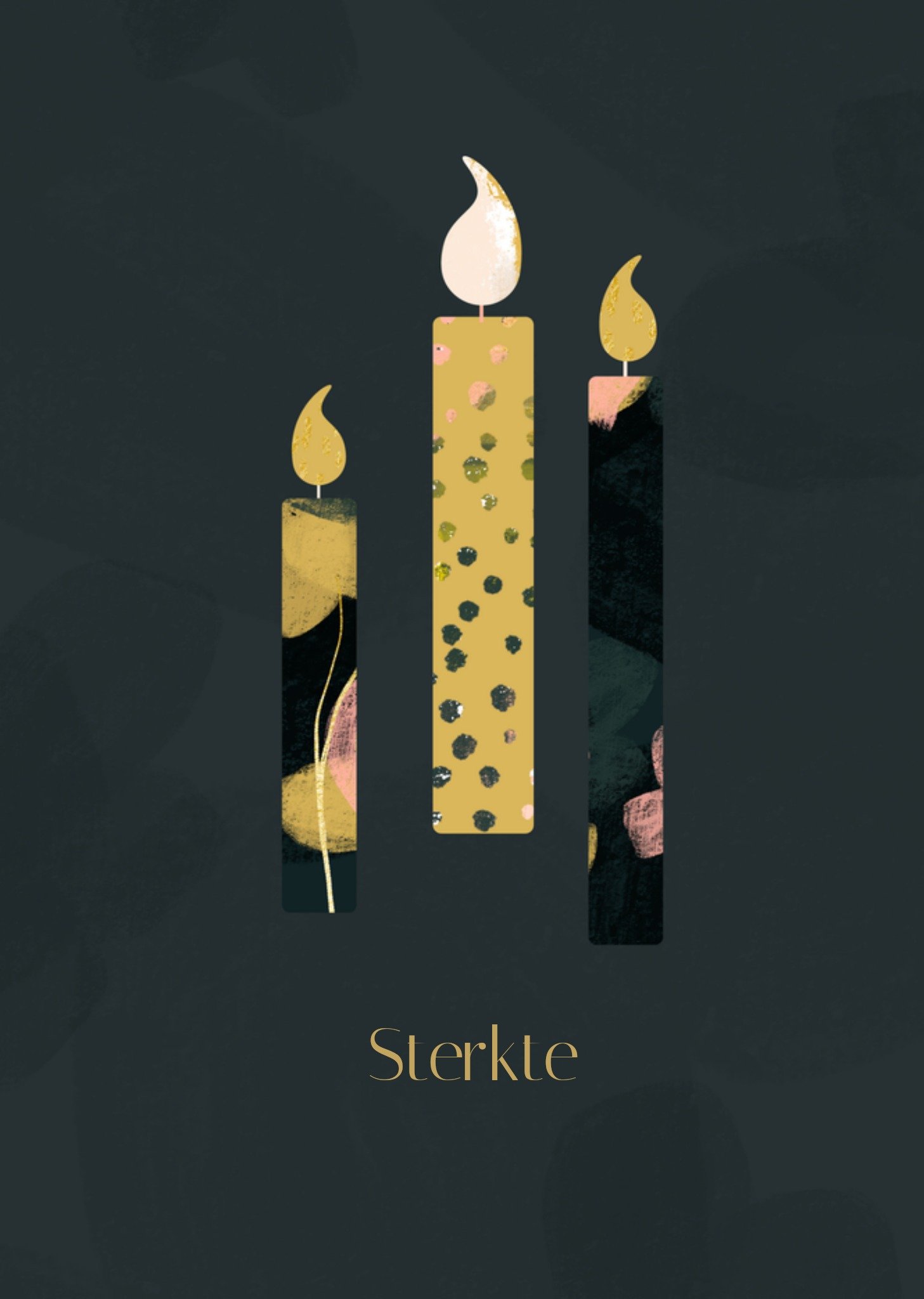 Greetz Sterkte kaart kaarsen sterkte Standard Card
