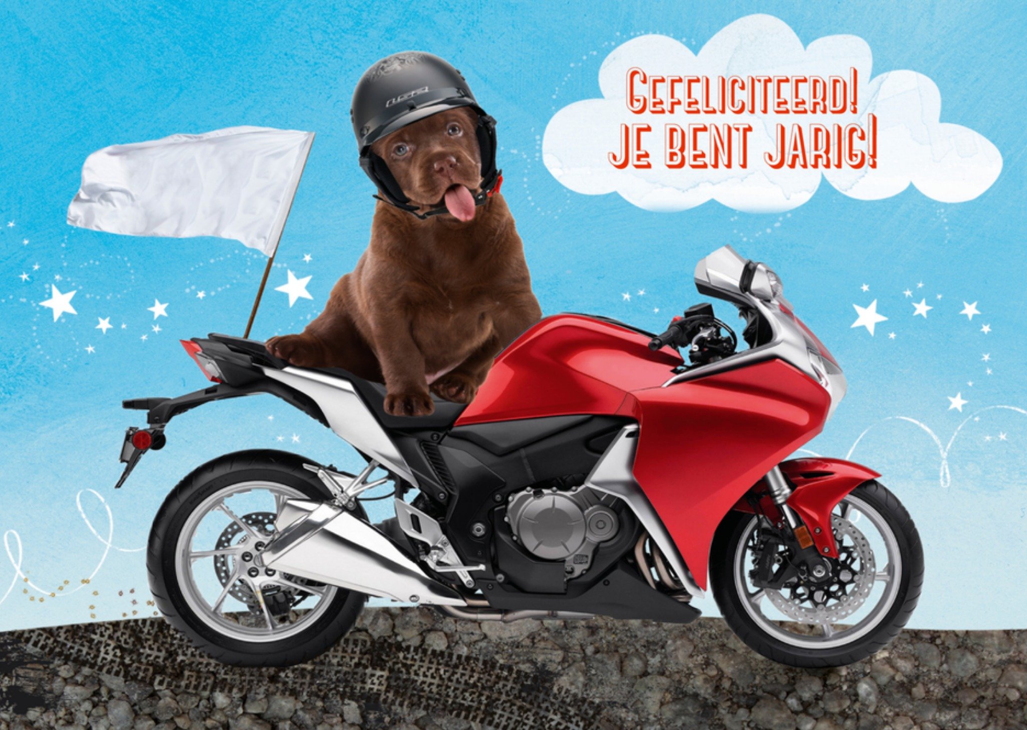 Op de motor Paperclip