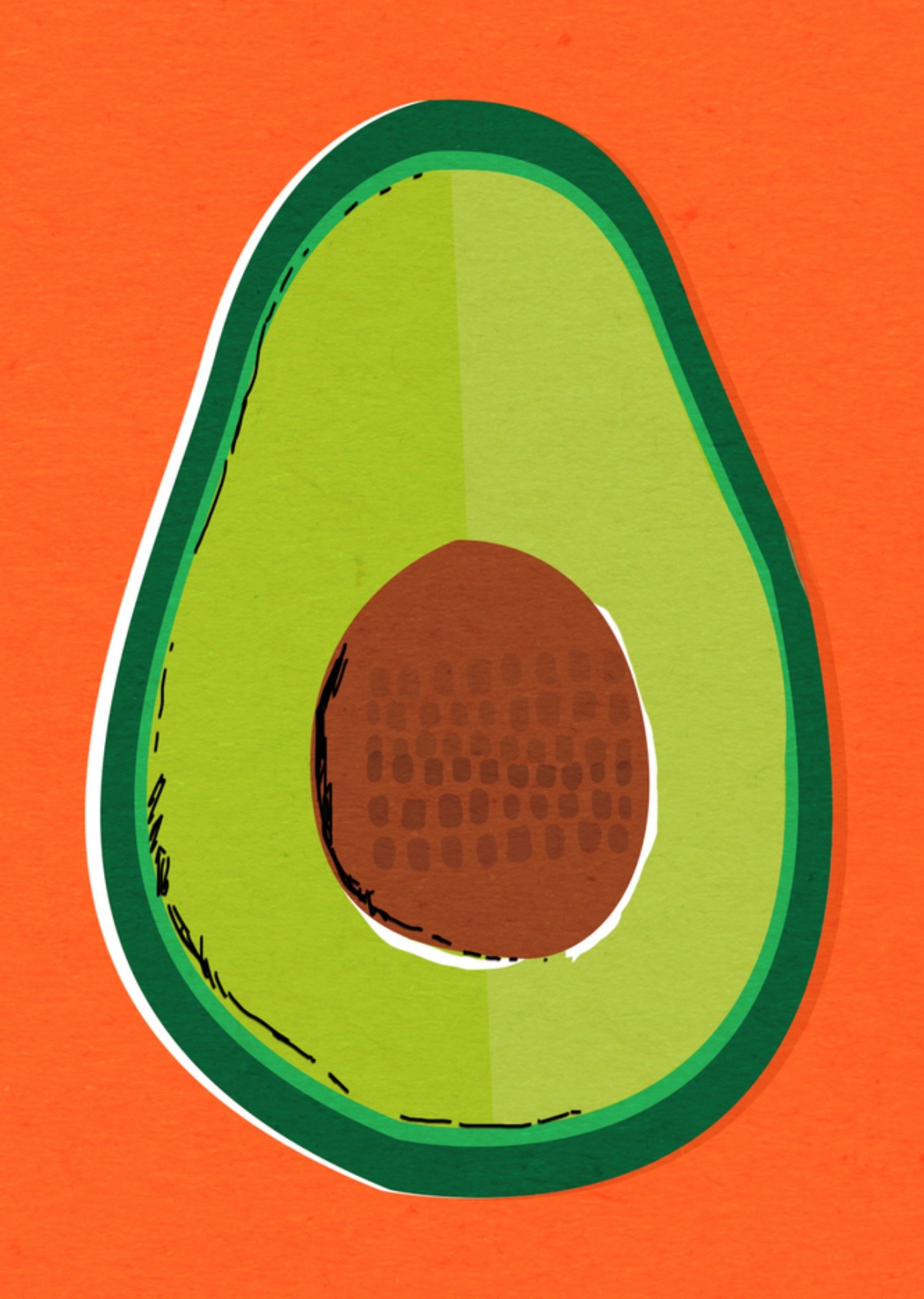 Greetz Verjaardagskaart Avocado Standard Card