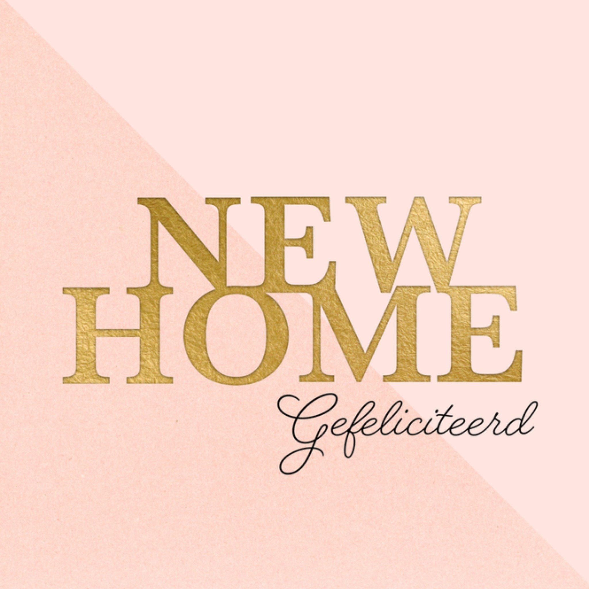 Greetz Nieuwe woning kaart typografie Vierkant