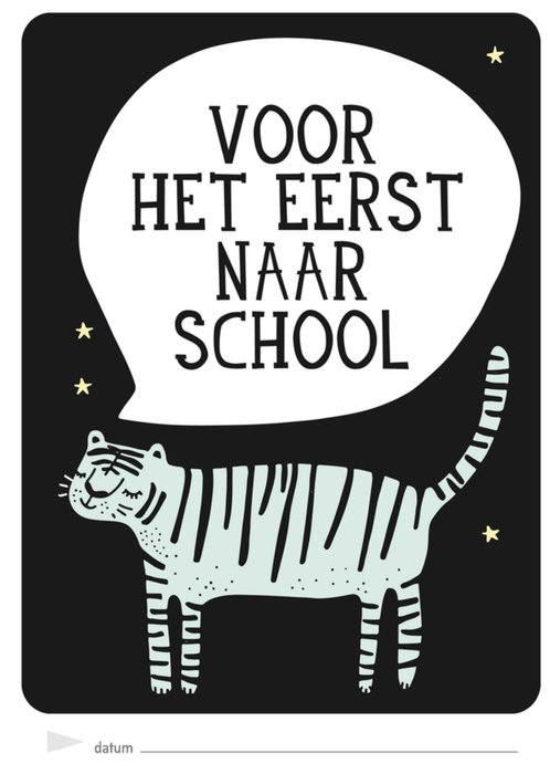 Milestone | Mijlpaal kaart  | eerste schooldag