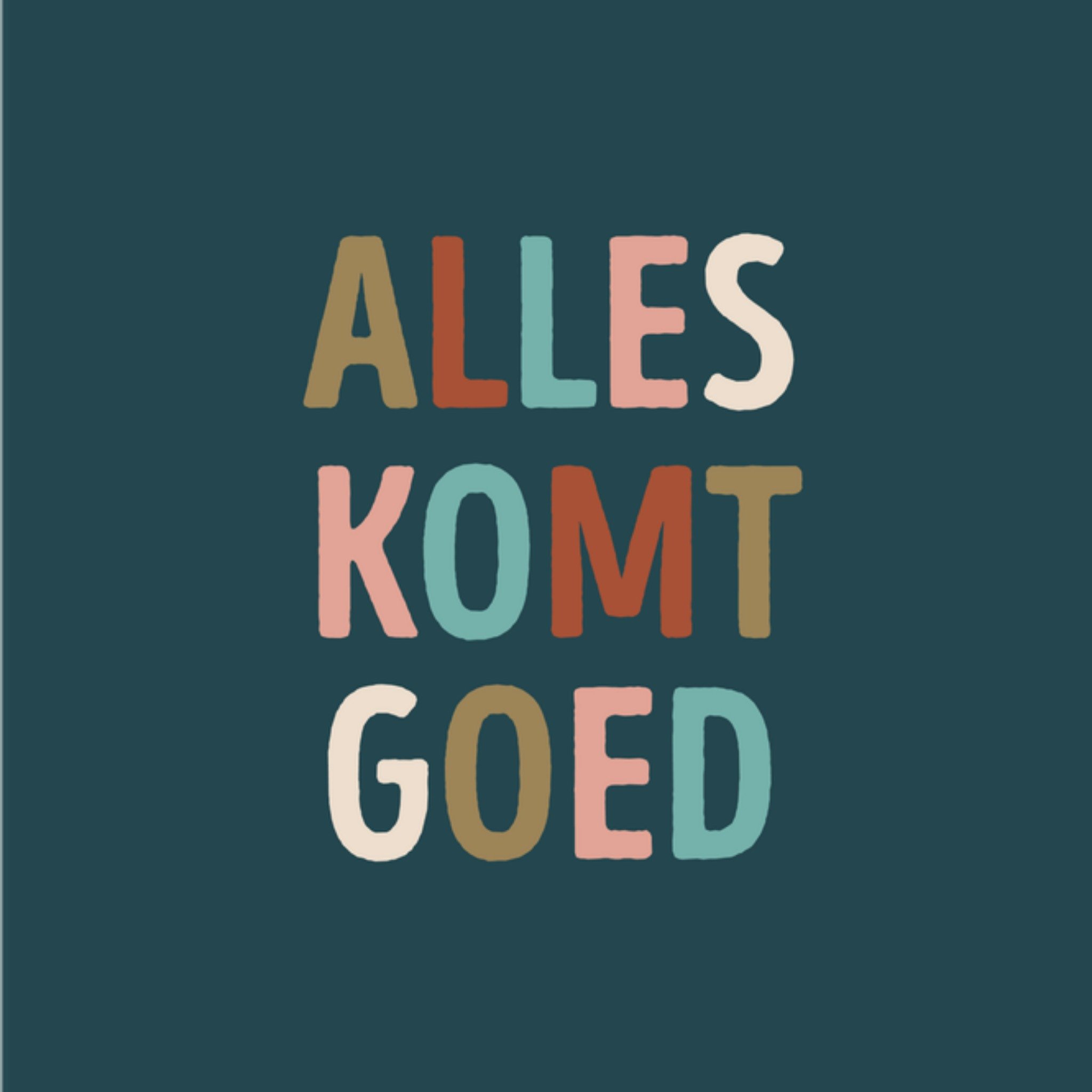 Papercute Denken aan kaart Alles komt goed Vierkant