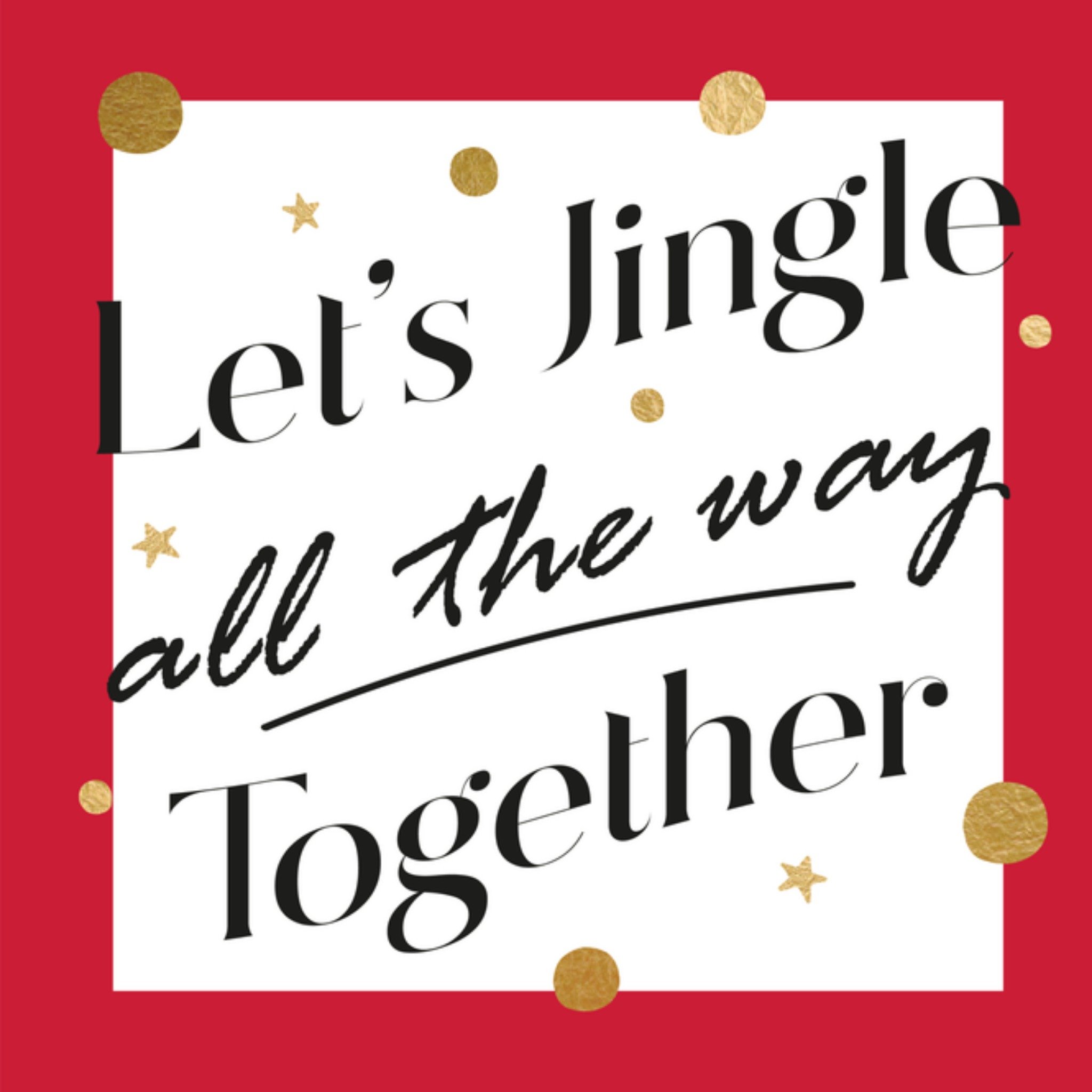 Greetz Uitnodiging kerstdiner jingle Vierkant