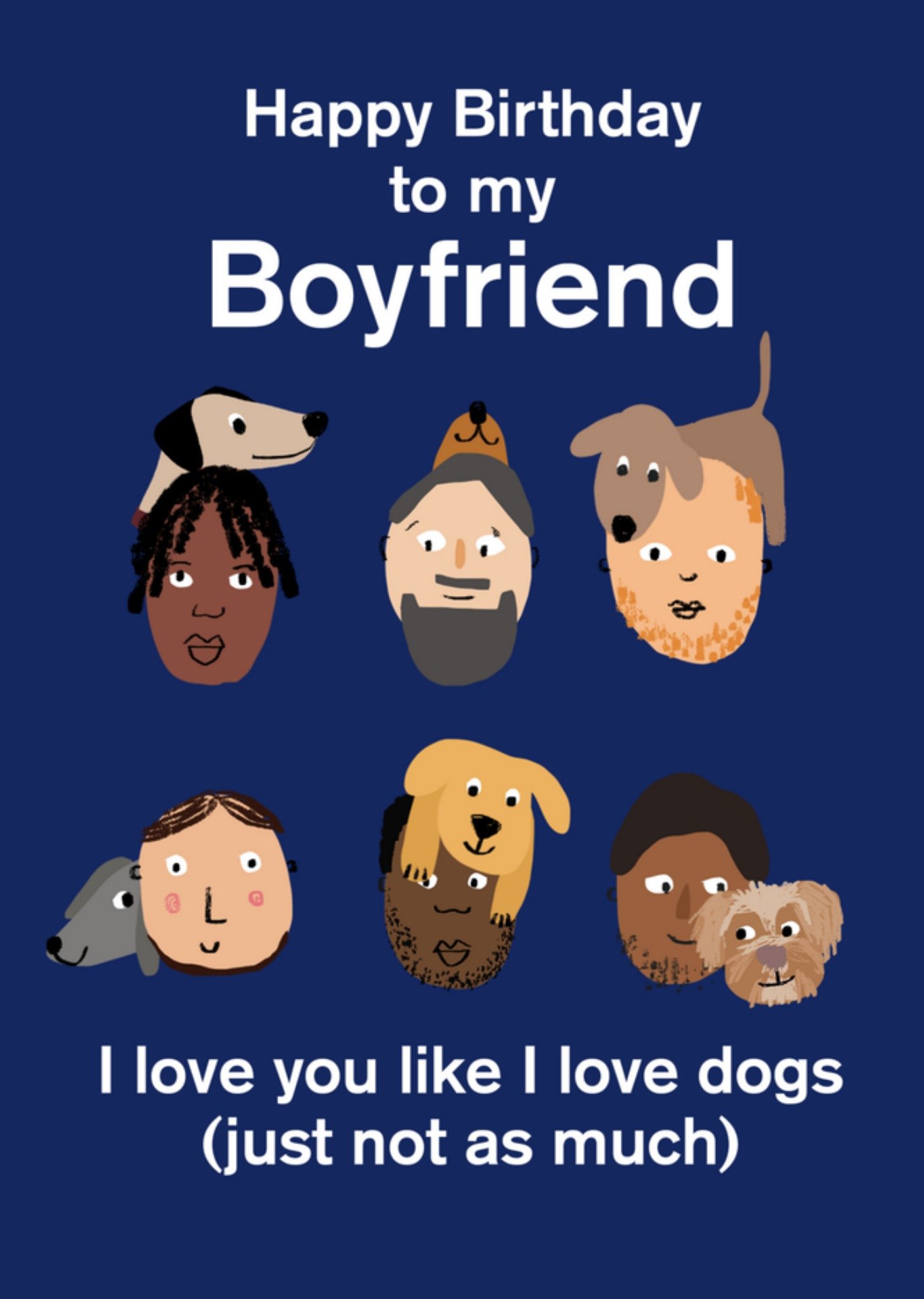 Verjaardagskaart dogs Greetz