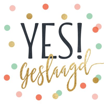 Luckz | Geslaagd kaart | yes!