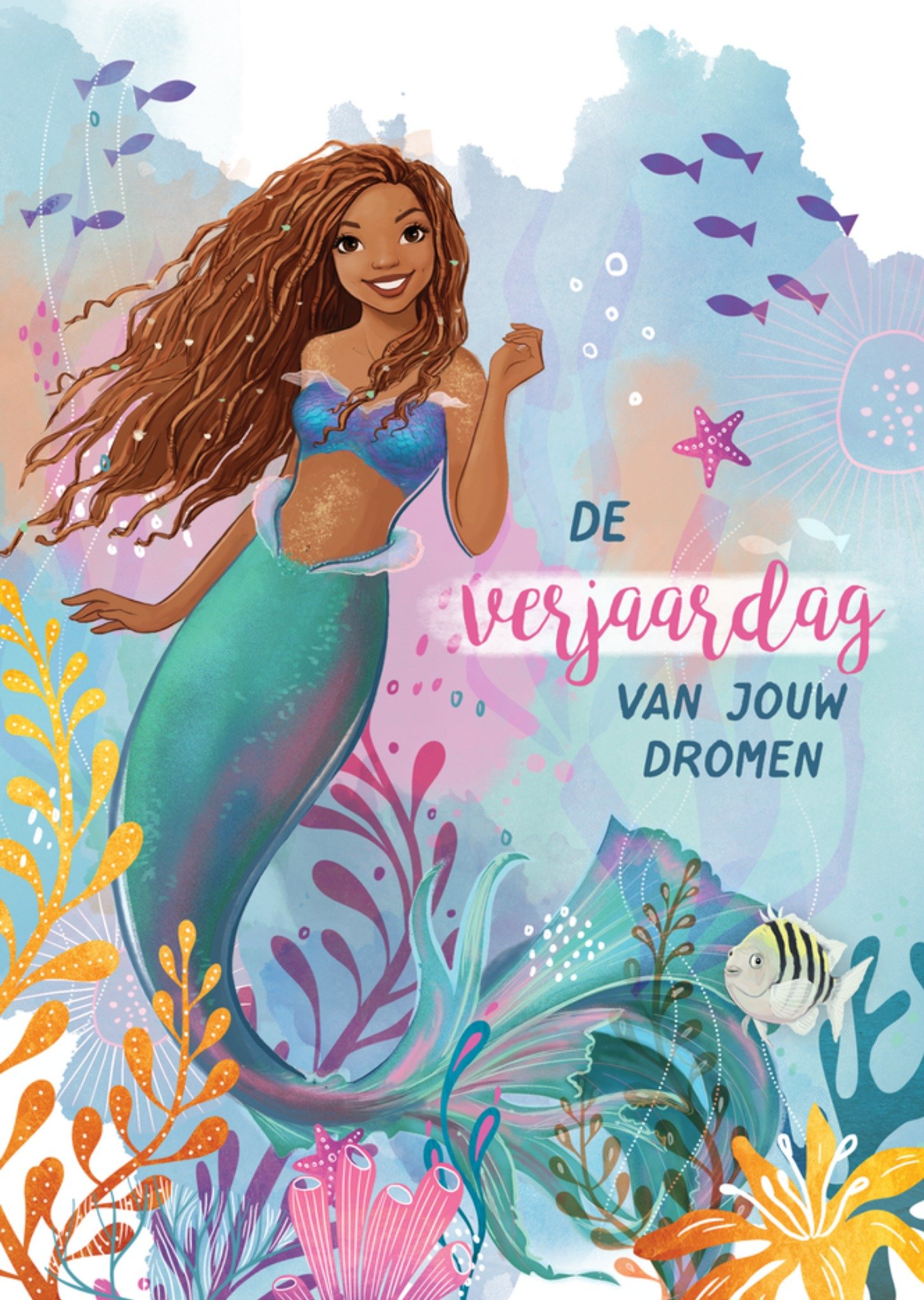 Verjaardagskaart Zeemeermin Dromen Kaart The Little Mermaid