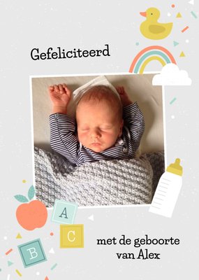 Greetz | Geboortekaart | Schattig | Met foto en tekst