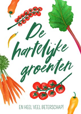 Fishuals De Hartelijke Groenten Illustratie Beterschapskaart