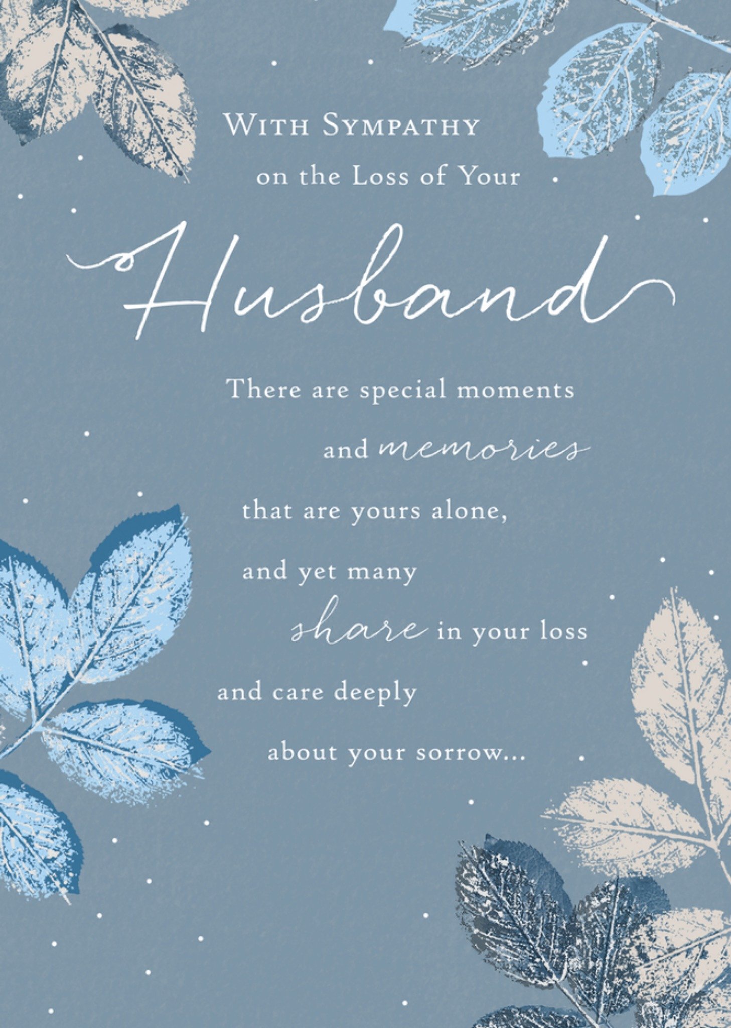 Condoleancekaart man tekst Kaart UK Greetings