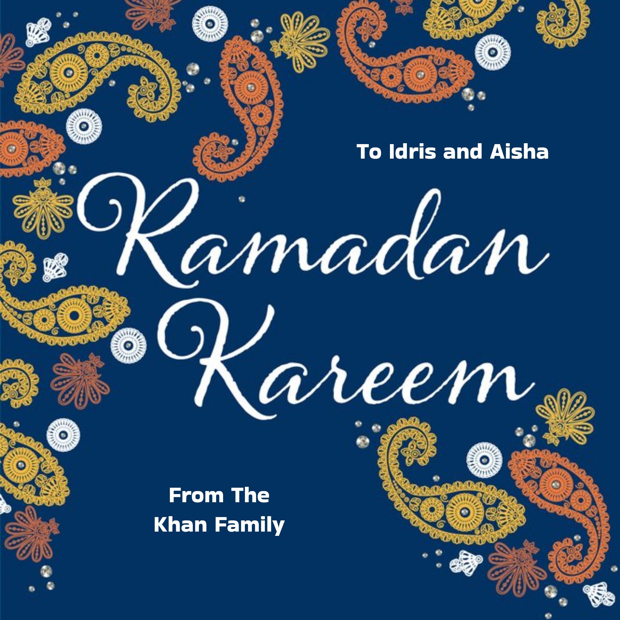 Greetz Eastern Print Studio Ramadan Kareem kaart Vierkant