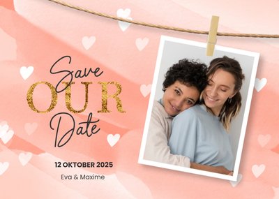 Luckz | Save the date | met namen en datum