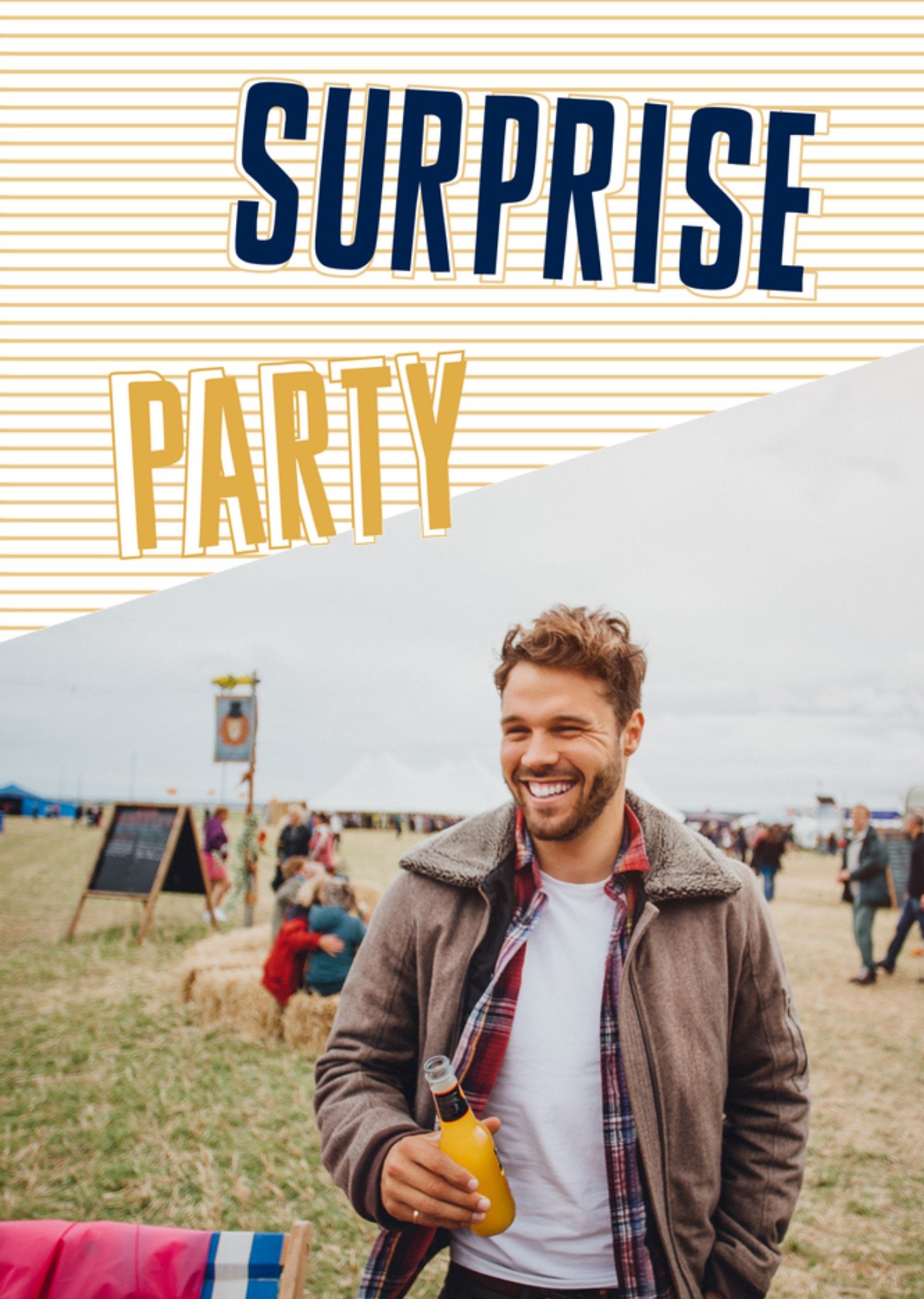 Uitnodiging surprise party Met foto Greetz