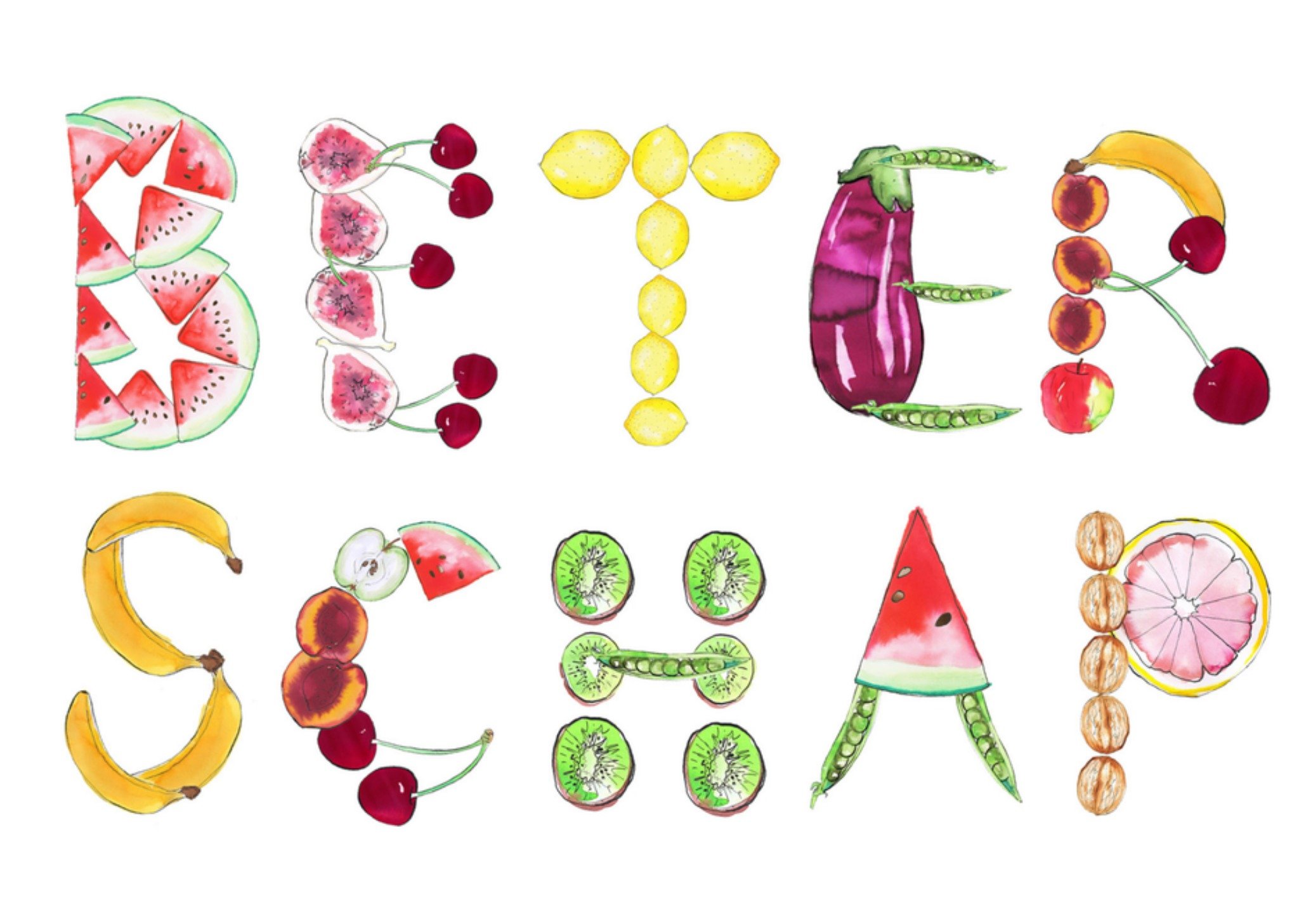 Beterschapskaart fruit Kaart Marie Bodié