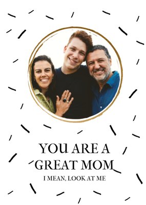 Jij Bent Een Geweldige Mama Foto Upload Confetti Kaart