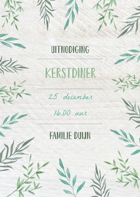 Greetz | Uitnodiging Kerstdiner | tekst