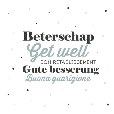 Greetz | Beterschapskaart | Beterschap, get well soon..