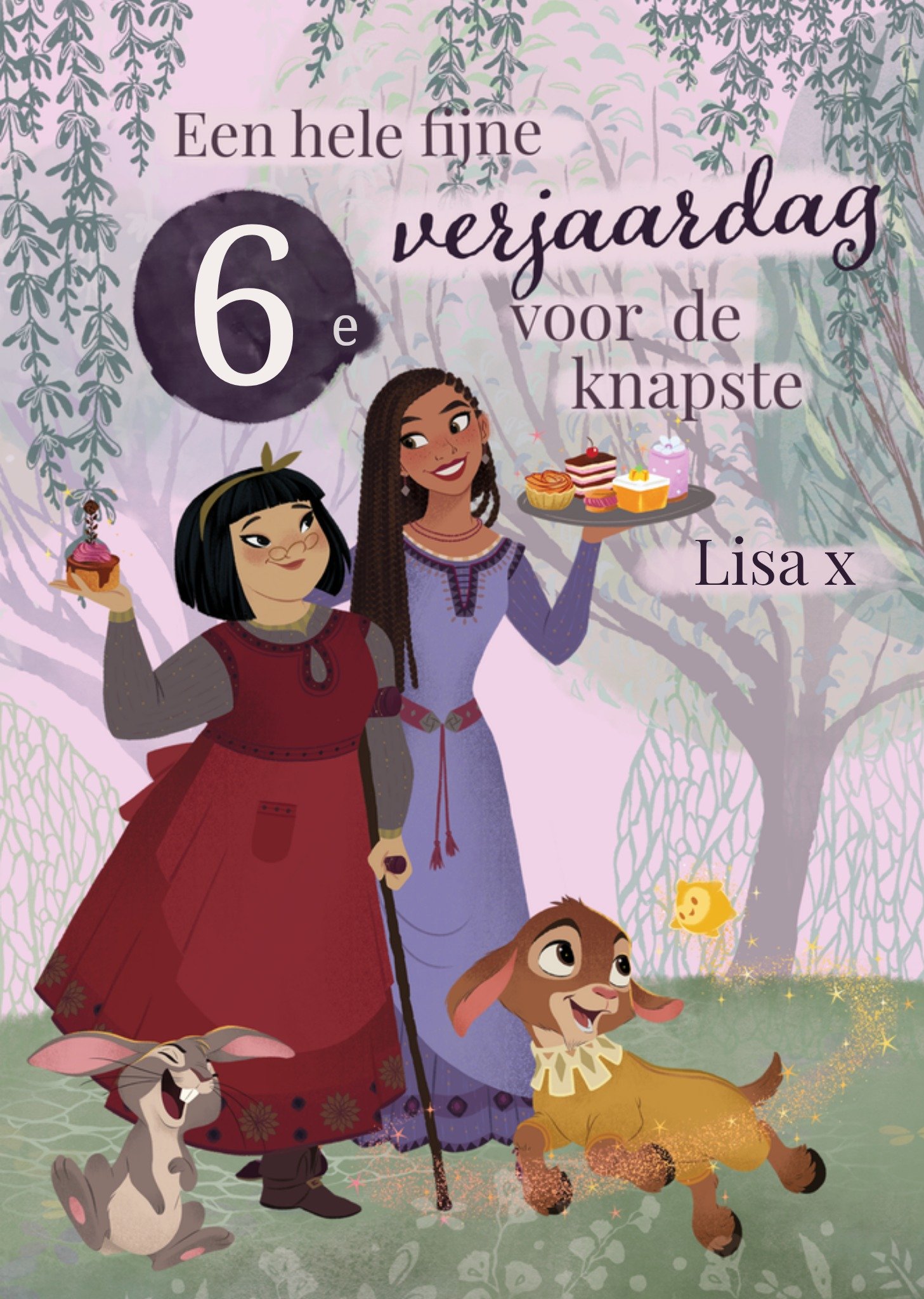 Disney Verjaardagskaart 6 Kaart Wish