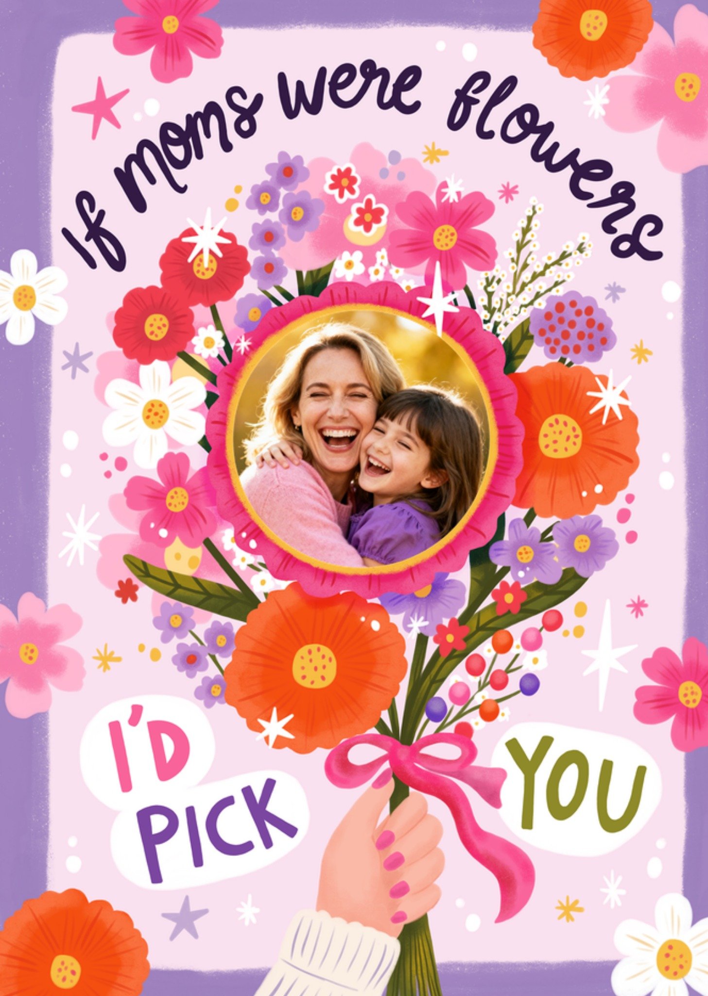 Moederdagkaart If moms were flowers Aniet Illustration