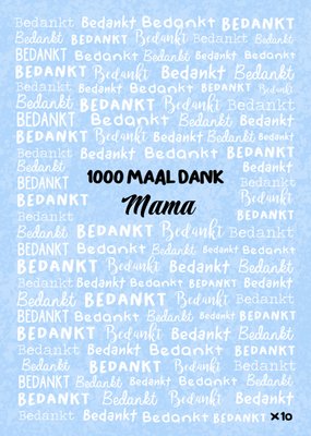 Liefs Jansje | Bedanktkaart | 1000 maal dank