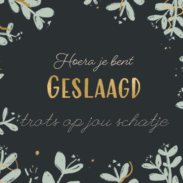 Greetz | Geslaagd kaart | schatje