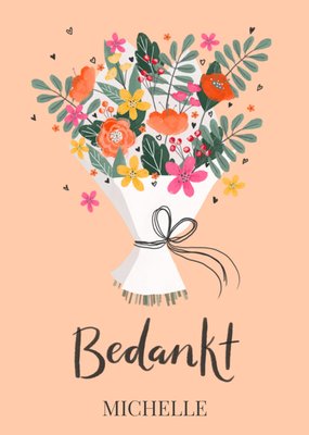 Okey Dokey design | Bedankkaart | bloemen