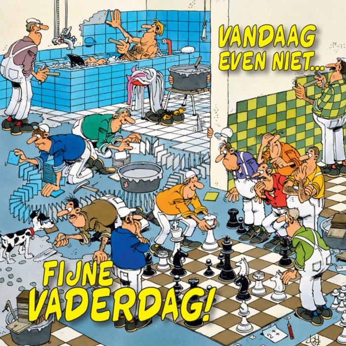 Jan van Haasteren | Vaderdagkaart | keuken