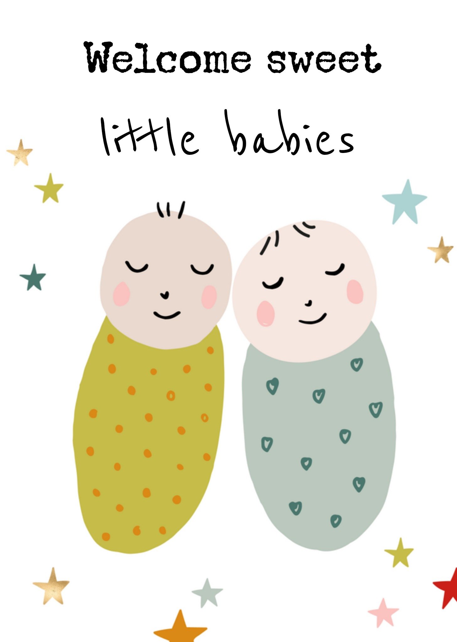 Greetz Geboortekaart Little babies Standard Card