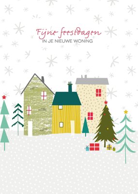 TMS | Kerstkaart | nieuwe woning | illustratie