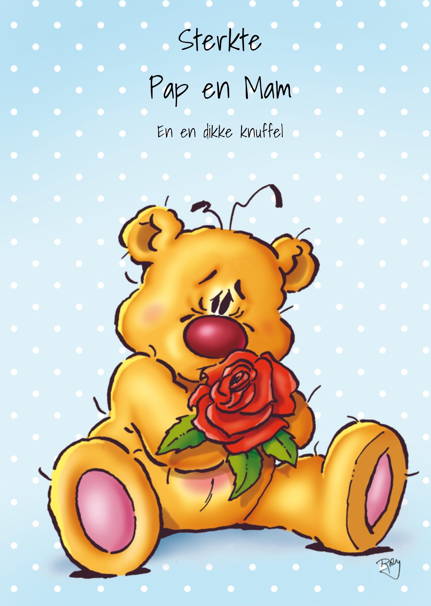 Sterkte kaart Ouders Kaart Doodles